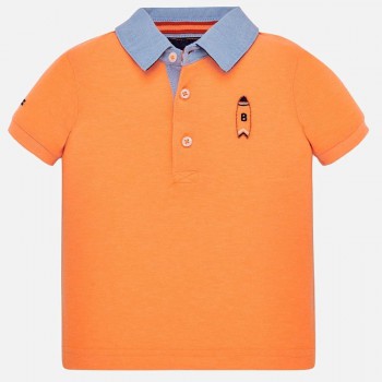 Koszulka polo nenowy pomarańcz
